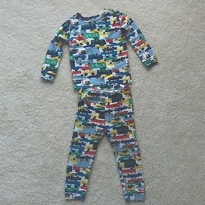 Gap Toddler 2T cars and trucks long sleeve PJ set
